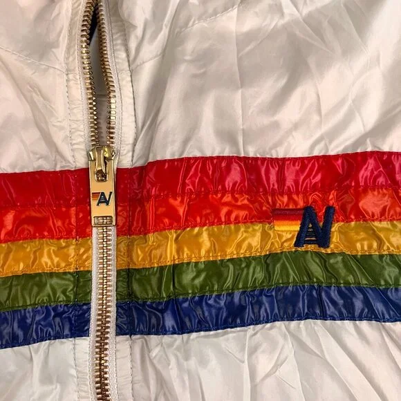NWOT Aviator Nation 5 Stripe Dresden White Tracksuit Set Sz M